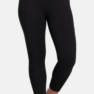 CALIA by Carrie Underwood Black Ruched Leggings NWT